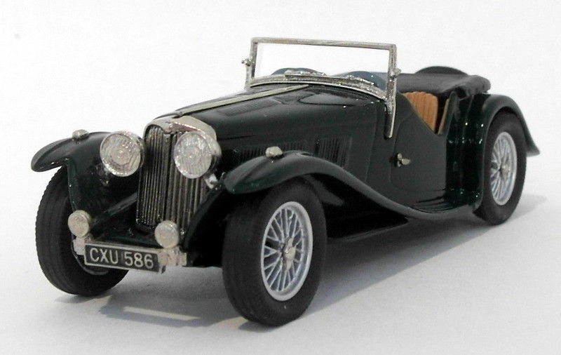 Lansdowne Models 1/43 Scale LDM63B - 1938 AC 16/80 Sports Roadster Open - Green