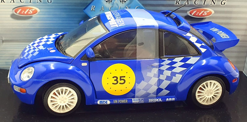 Solido 1/18 Scale Diecast 9033 - V.W New Beetle #35 - Blue