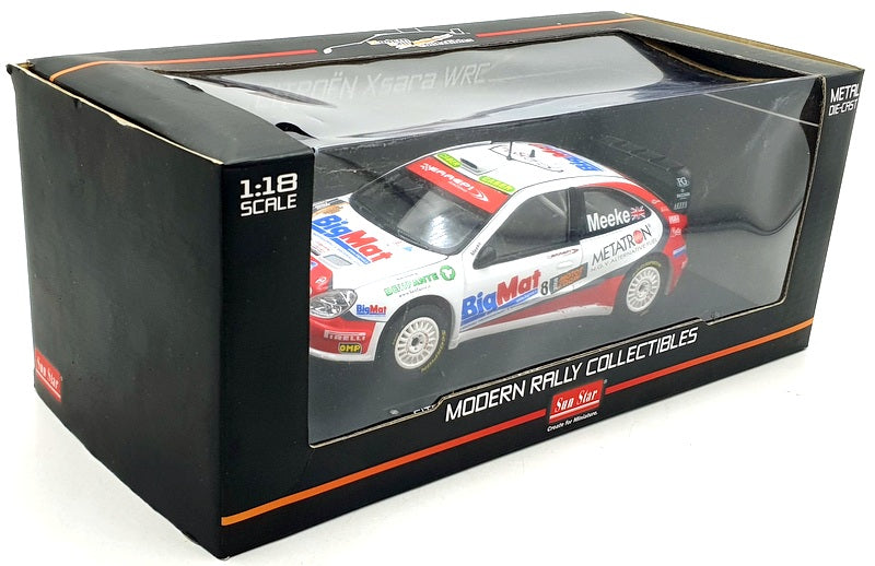 Sunstar 1/18 Scale Diecast 4472 - Citroen Xsara WRC #8 Meeke Bologna 2008