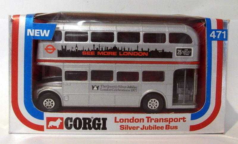 Corgi Vintage diecast - 471 The Queens Silver Jubilee Bus 1977