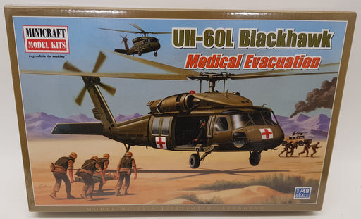 Minicraft Model Aircraft Kit 11644 - 1/48 Scale US Army UH-60L Blackhawk Medical Evacuation