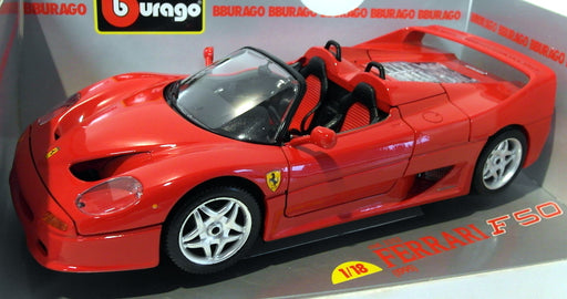 Burago 1/18 scale Diecast - 3352 Ferrari F50 Open top 1995 Red