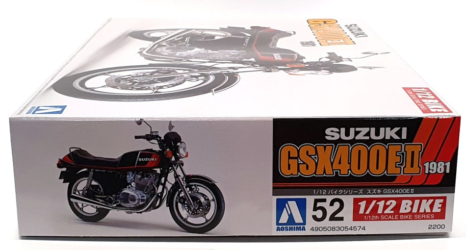 Aoshima 1/12 Scale Model Kit 05457 - 1981 Suzuki GSX400E II Motorbike