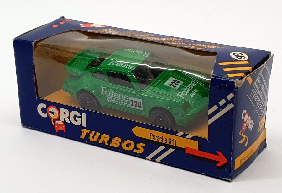 Corgi Appx 10cm Long Diecast C139/2 - Porsche 911 - Green