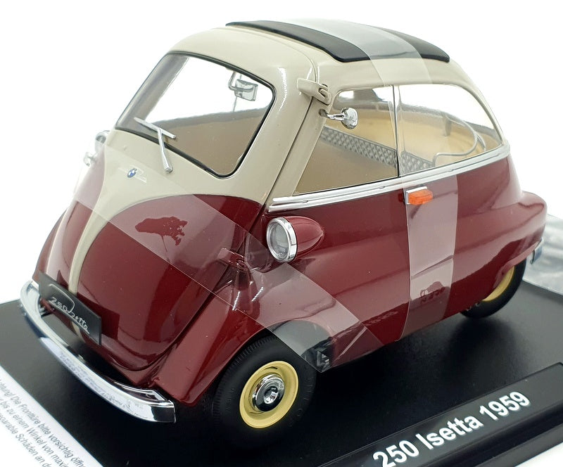 KK Scale 1/12 Scale KKDC120045 - BMW 250 Isetta 1959 - Dark Red/White