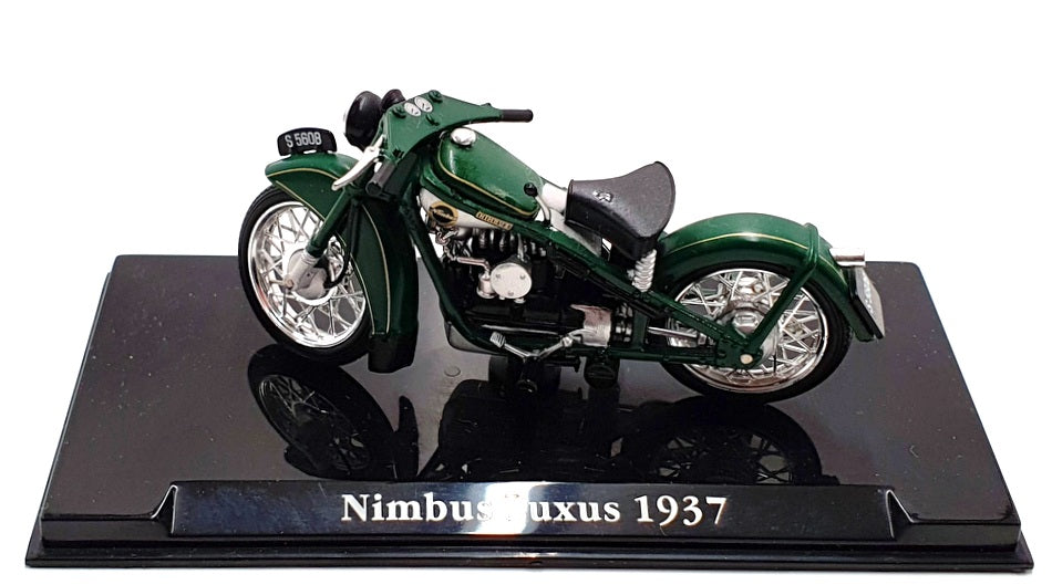 Atlas Editions 1/24 Scale 4 658 123 - 1937 Nimbus Luxus Motorbike - Green