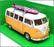 Welly NEX 1/24 Scale 22095SB-W - 1963 Volkswagen T1 Bus With Surf Board - Yellow