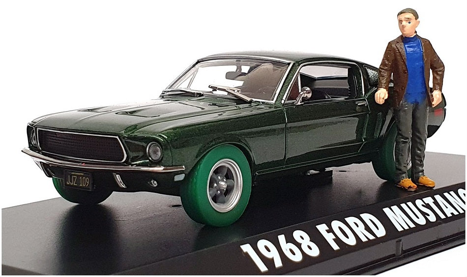 Greenlight 1/43 Scale 86433 - 1968 Ford Mustang GT "Bullitt" - Met Green Chase