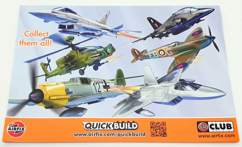 Airfix 21cm Long Model Aircraft J6002 - Typhoon Quick Build Kit