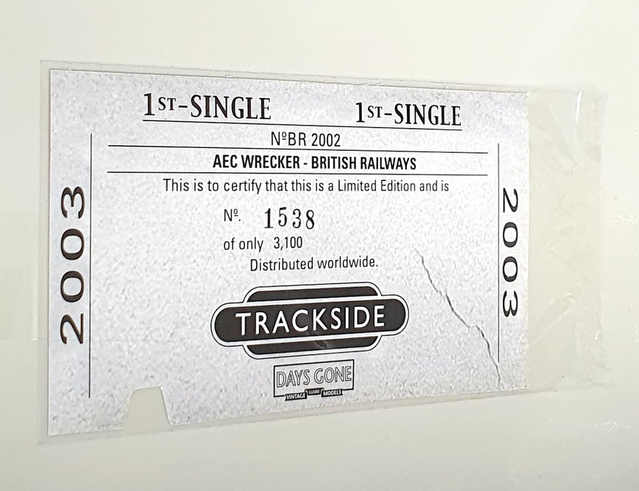 Lledo 1/76 Scale BR2002 - 2 Piece Tin Plate Railway Depot & AEC Wrecker - BR