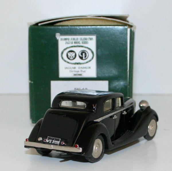 Milstone Miniatures 1/43 Scale  JW10 - 1937 Jaguar 2.5 Litre Saloon - Black