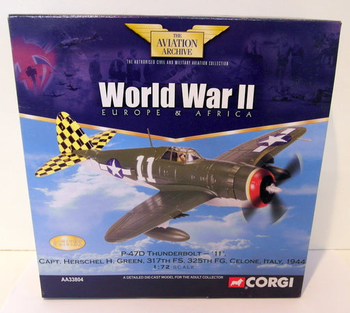 Corgi 1/72 AA33804 P-47D Thunderbolt 11 Capt Herschel H Green