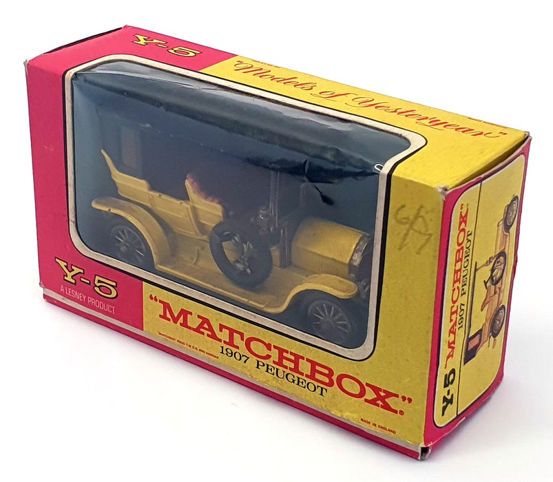 Matchbox Models Of Yesteryear Y-5 - 1907 Peugeot - Yellow