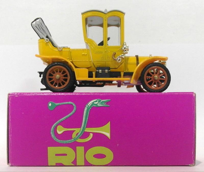 Rio Models 1/43 Scale RIO25 - 1906 Fiat Doppio Phaeton 24 CV - Yellow