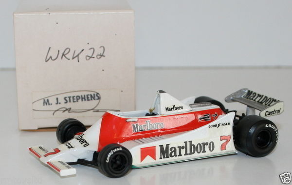 WESTERN MODELS SIGNED 1st VERSION - 1/43 SCALE - WRK22 1979 McLAREN M29 J WATSON
