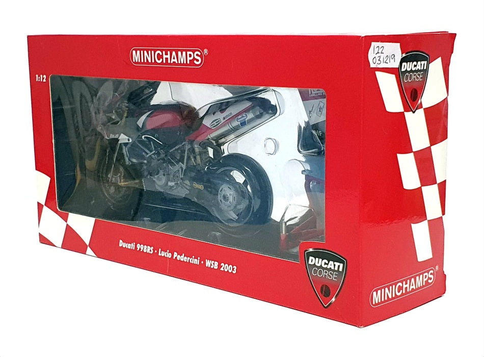 Minichamps 1/12 Scale 122 031219 - Ducati 998RS L. Pedercini WSB 2003
