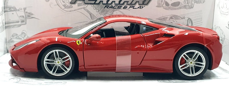 Burago 1/24 diecast - 18-26013 - Ferrari 488 GTB Rosso - Red