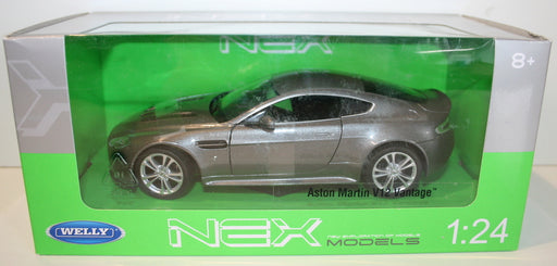 Welly NEX 1/24 Scale 24017W - Aston Martin V12 Vantage - Silver