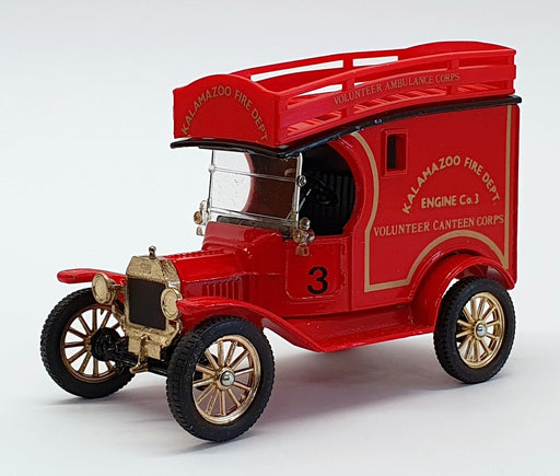 Corgi 9cm Long Diecast C865/3 - Ford Model T Van - Kalamazoo Fire Dept