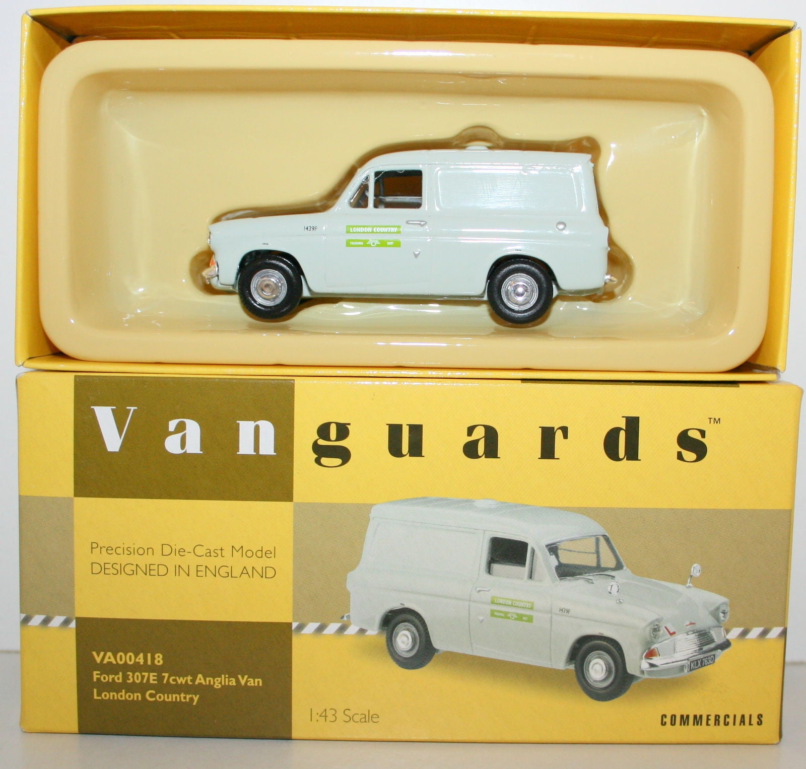 VANGUARDS 1/43 VA00418 FORD 307E 7CWT ANGLIA VAN LONDON COUNTRY