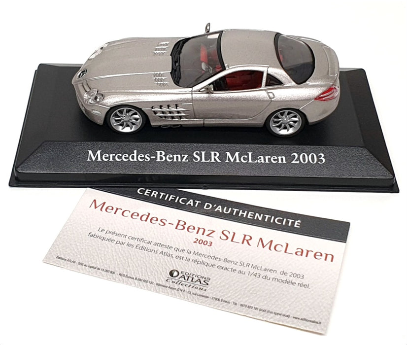 Atlas Editions 1/43 Scale 2 891 022 - 2003 Mercedes Benz SLR McLaren - Silver