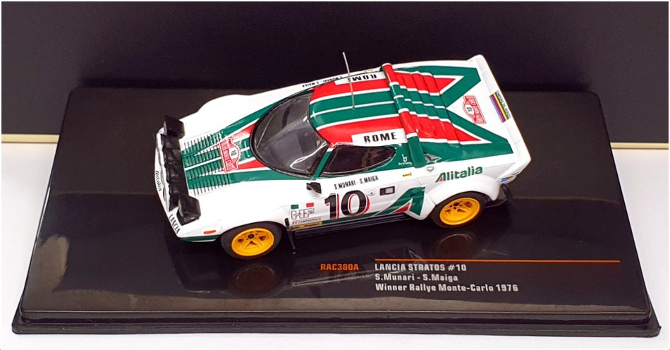Ixo Models 1/43 Scale RAC380A - Lancia Stratos - Winner Monte Carlo Rally 1976