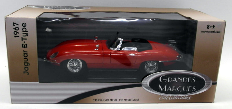 ERTL 1/18 Scale Diecast - 33715B 1967 Jaguar E-Type Roadster Red
