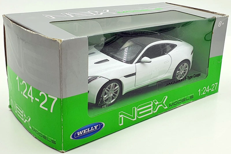 Welly Nex 1/24-27 Scale Model Car 24060W - Jaguar F-Type Coupe - White
