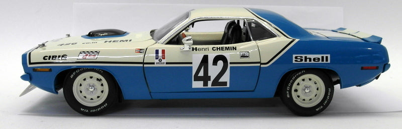 Acme 1/18 Scale Diecast - A1806102 1970 Plymouth Barracuda #42 Chrysler France