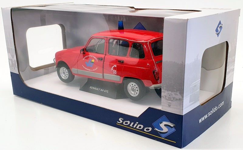 Solido 1/18 Scale Model Car S1800106 - 1978 Renault R4 GTL - Red