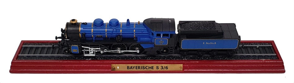 Atlas 1/100 Scale Static Loco Model 6 115 811 - Bayerische S 3/6 - Blue