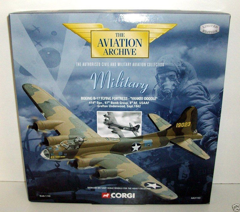 CORGI 1/144 AA31103 BOEING B-17 FLYING FORTRESS 'YANKEE DOODLE' 414TH 97TH