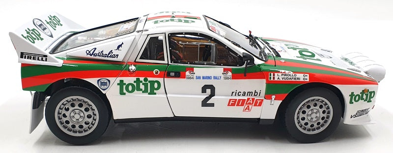 Kyosho 1/18 Scale Diecast 08306F - Lancia Rally 037 1984 Rally #2 Vudafieri