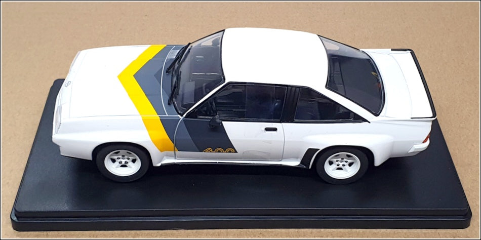 Whitebox 1/24 Scale WB124112-0 - Opel Manta B 400 - White/Yellow/Grey