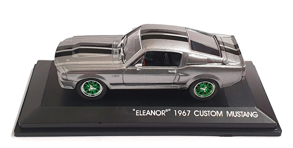 Greenlight 1/43 Scale 86411 - 1967 Custom Mustang "Eleanor" Silver Green Wheels