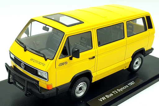 KK Scale 1/18 Scale Diecast KKDC180961 - VW Bus T3 Syncro 1987 - Yellow
