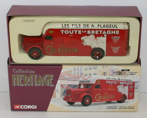 CORGI 1/50 COLLECTION HERITAGE 72002 BERNARD TYPE 110 FOURGON CALBERSON FLAGEUL