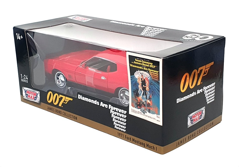 Motormax 1/24 Scale 79851 - 1971 Ford Mustang Mach I - Bond Diamonds Are Forever