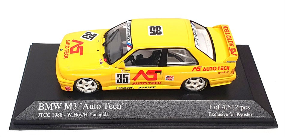 Minichamps 1/43 Scale 433 882035 - BMW MS Auto Tech #35 JTCC 1988 - Yellow