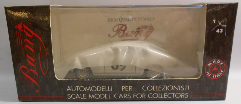Bang 1/43 Scale Metal Model - 7172 ALFA ROMEO GIULIETTA SP VEL ZELTWEG 57 WHITE