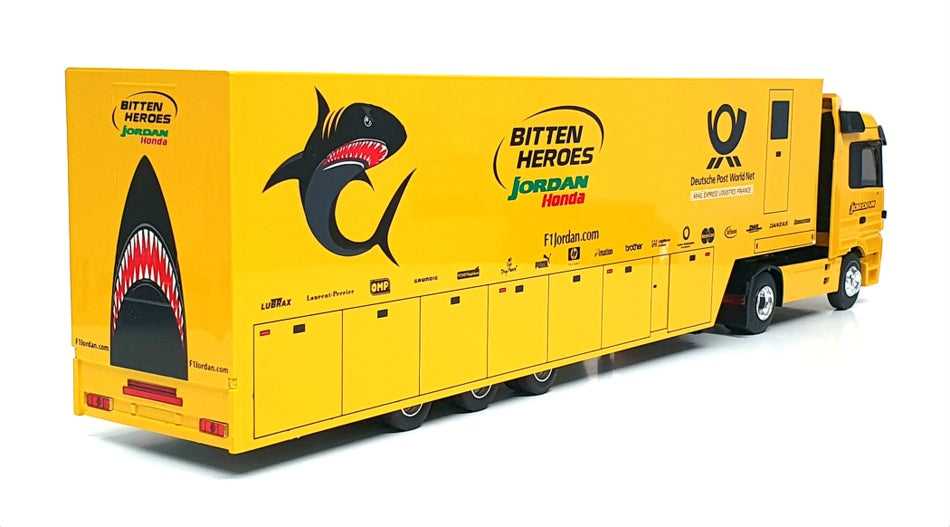 Eligor 1/43 Scale 112083 - Mercedes Benz Actros F1 Transporter Truck Jordan 2001