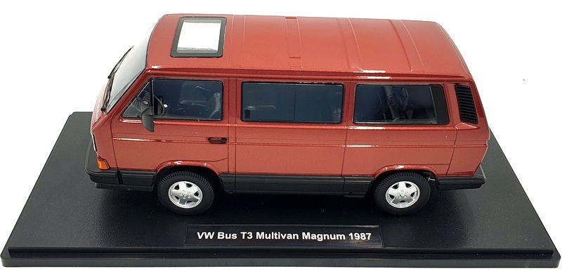 KK Scale 1/18 Scale Diecast KKDC180991 VW Bus T3 Multivan Magnum 1987 Red