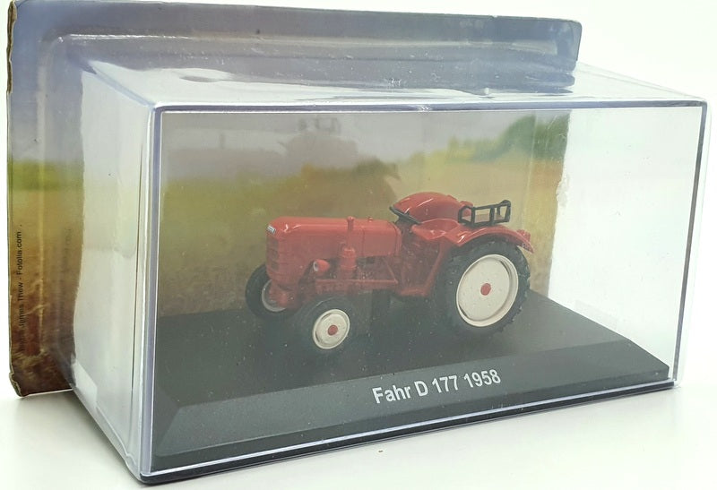Hachette 1/43 Scale Model Tractor HL43 - Fahr 177 1958 - Red