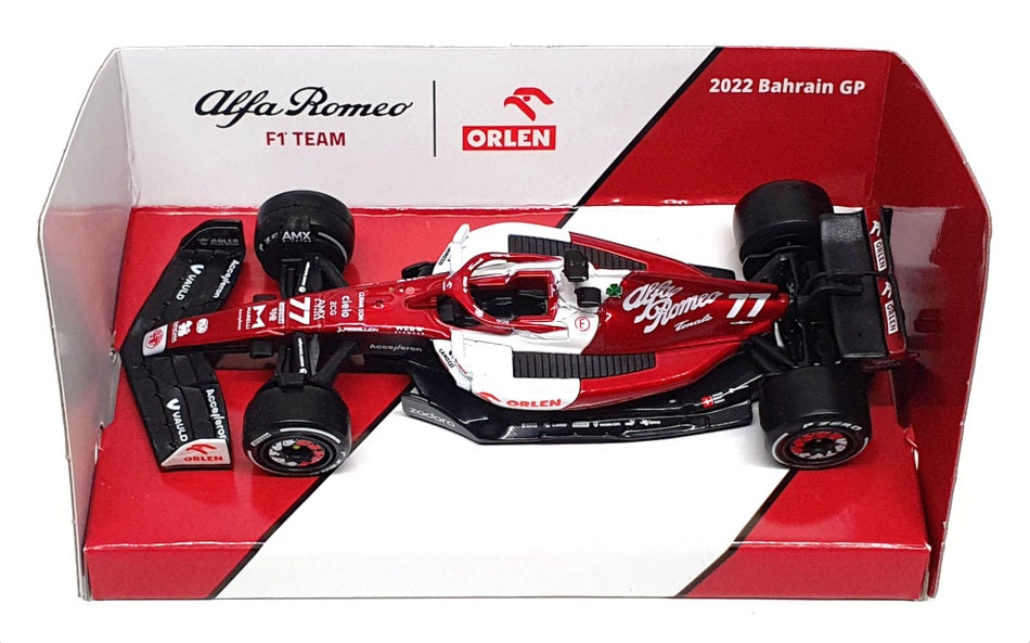 Burago 1/43 Scale 18-38067 - F1 Alfa Romeo C42 2022 #77 V.Bottas