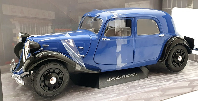 Solido 1/18 Scale Diecast S1800906 - Citroen Traction BI-TON 1937 - Black/Blue