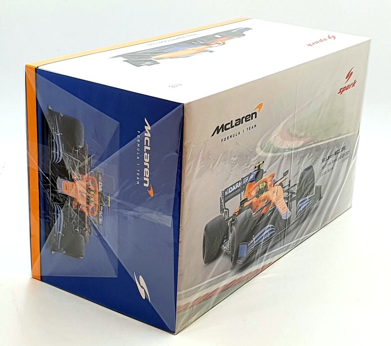 Spark 1/18 Scale 18S585 - Mclaren MCL35M #4 E.Romagna GP 2021 L.Norris
