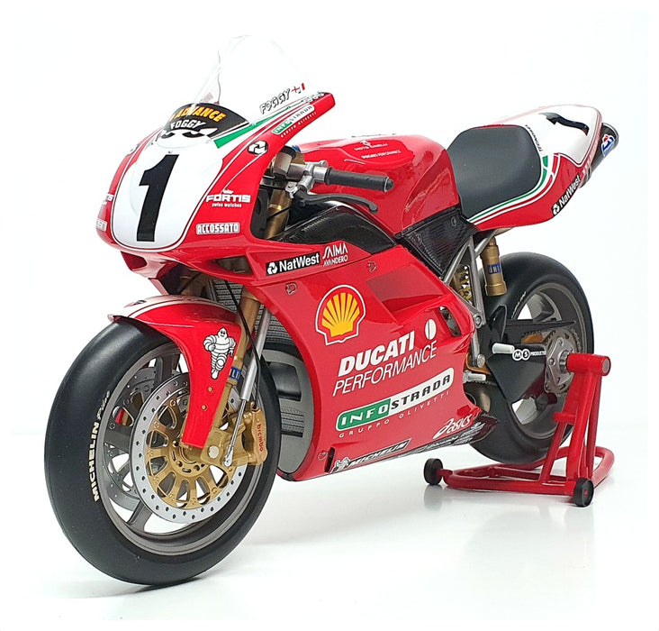 Minichamps 1/6 Scale 062 991211 - Ducati 996 Carl Fogarty WSB Champion 1999 Red