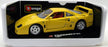 Burago 1/18 Scale Diecast 3022 Ferrari F40 1987 Yellow Model car