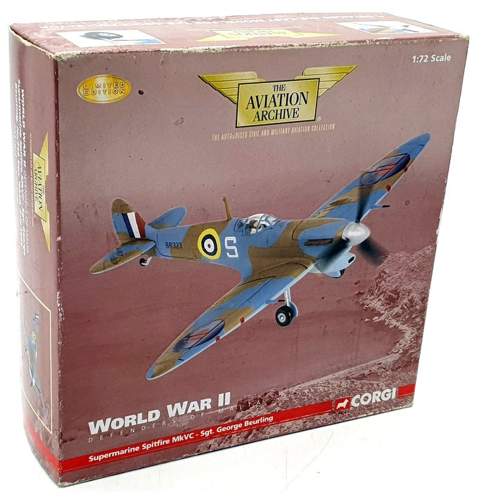 Corgi 1/72 Scale diecast AA31914 Supermarine Spitfire MkVC George Beurling 1942