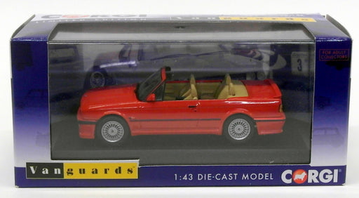 Vanguards 1/43 Scale Model Car VA13700 - BMW E30 Alpina C2.5 Convertible - Red